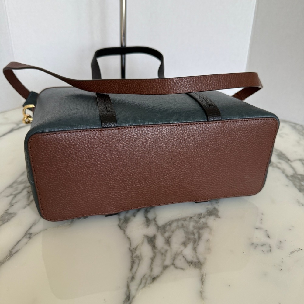 Radley London Templeton Place Blue/Brown leather Small Ziptop Grab Crossbody Bag - Picture 16 of 16